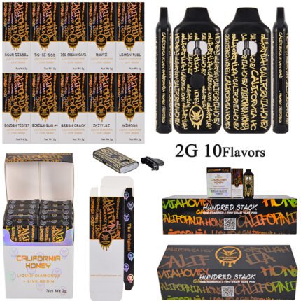 California Honey Disposable 2G 2ML Empty Vapes Wholesale 10 Flavors in Poland