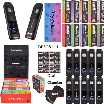 Besos 2G Disposable With Display Dual Chambers 2ML Empty Vapes 20 Flavors Wholesale