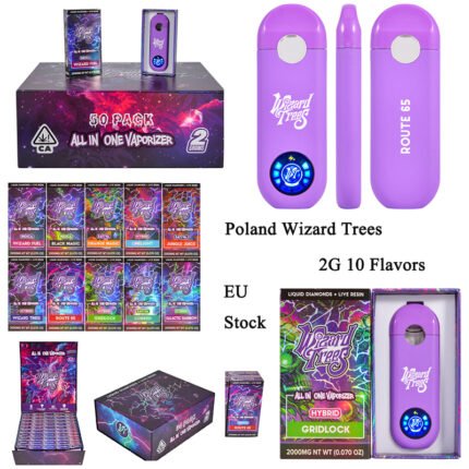 Wizard Trees Disposable 2G Vape Pen 1ML Empty Vapes 10 Flavors Wholesale USA/EU/UK